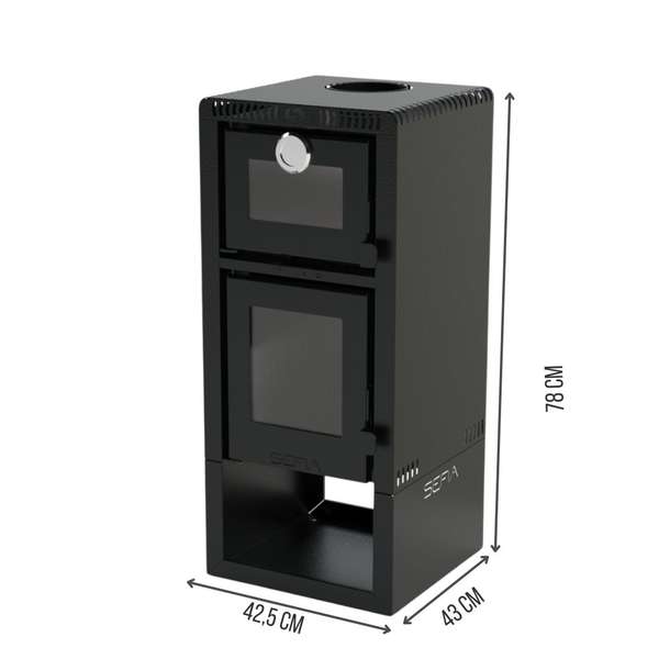 Calefactor Premium A Leña C/horno 110m2 Sefia Almeria / CALFO90 - ALMERIA - Imagen 9