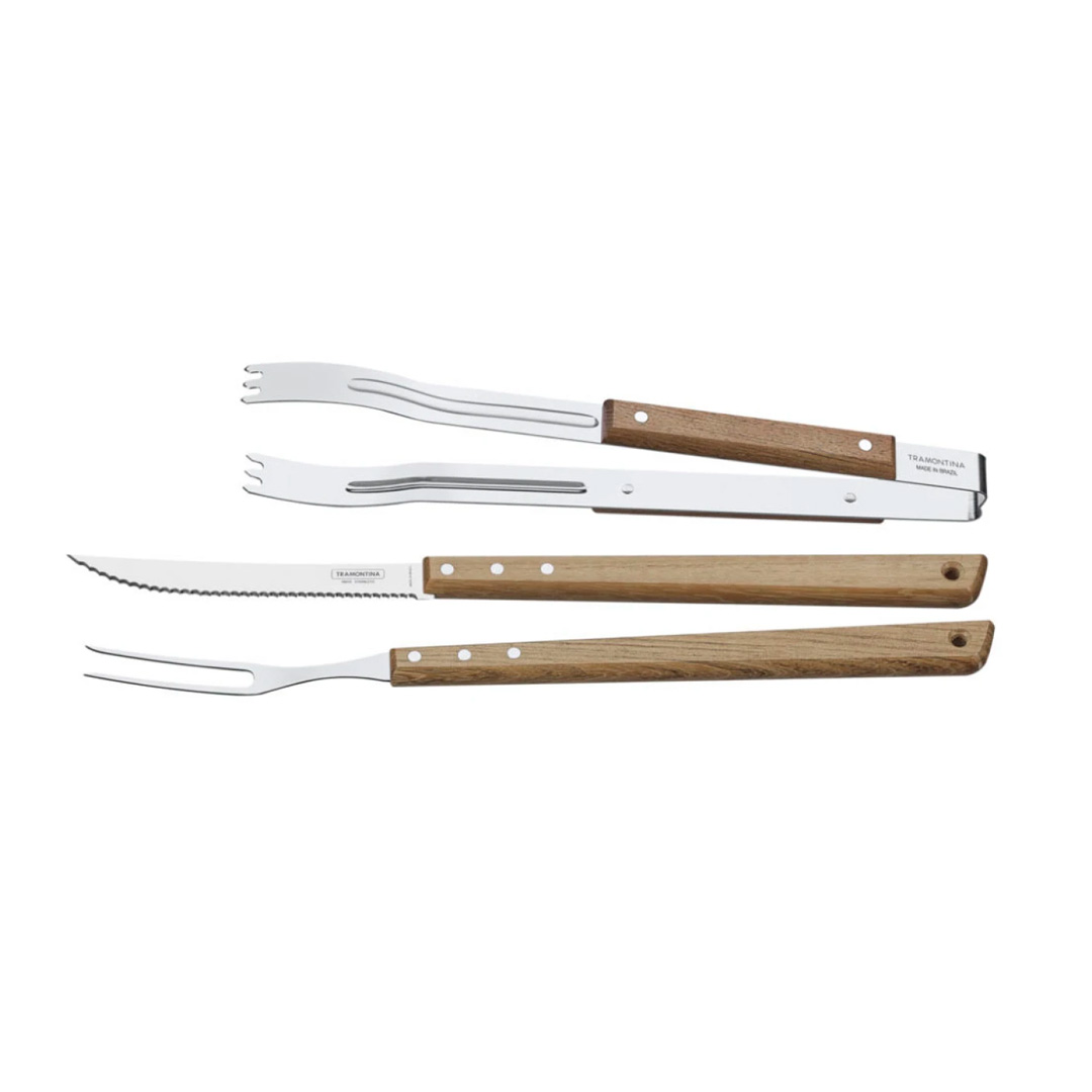 JUEGO ASADO X 3 PZAS CHURRASCO TRAMONTINA / 26499/045