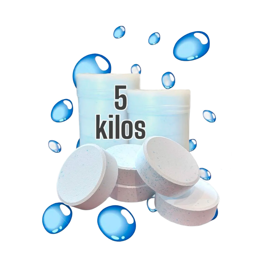 Pastillas de Cloro Triple Acción Para Piscinas 5 kg / 80954 - DM485 5kg