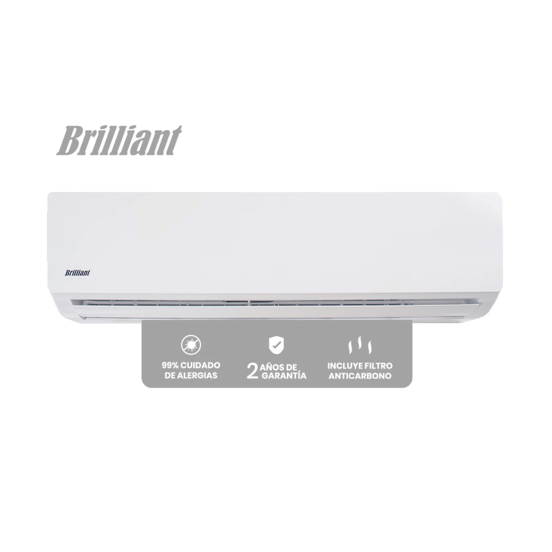 Aire acondicionado BRILLIANT 9.000 BTU ON-OFF / BRET09/GAET09