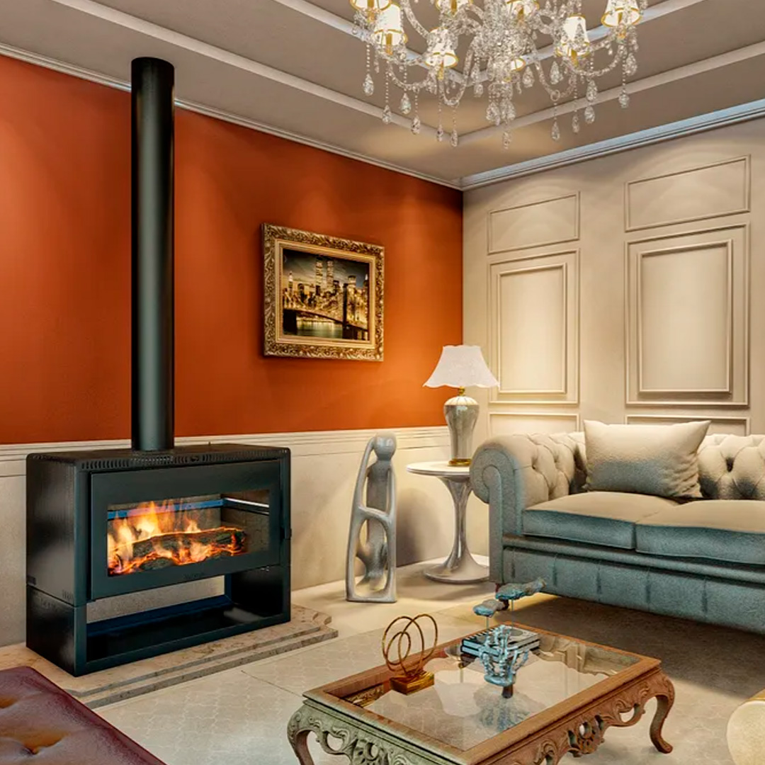 Calefactor Premium a Leña Grande 250m2 Sefia Toledo / CAL250 - TOLEDO - Imagen 2