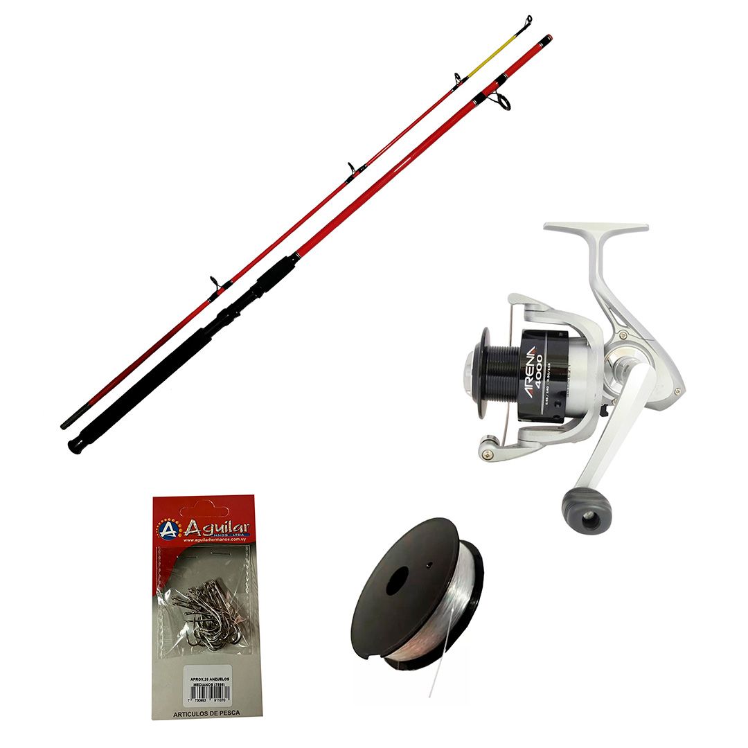 COMBO MATCH ROD CAÑA 2,10M+REEL 1000+TANZA/ANZ / FU 5101-FU5101