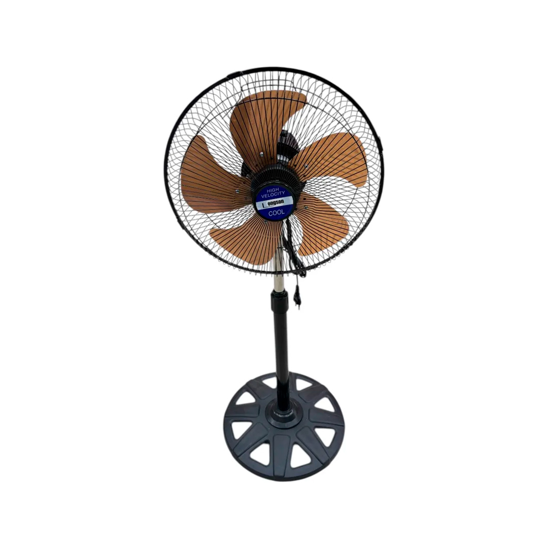Ventilador de pie Compacto Super Potente 80w 5 Aspas Metal 30 Cm / LONGSON-LS-S12