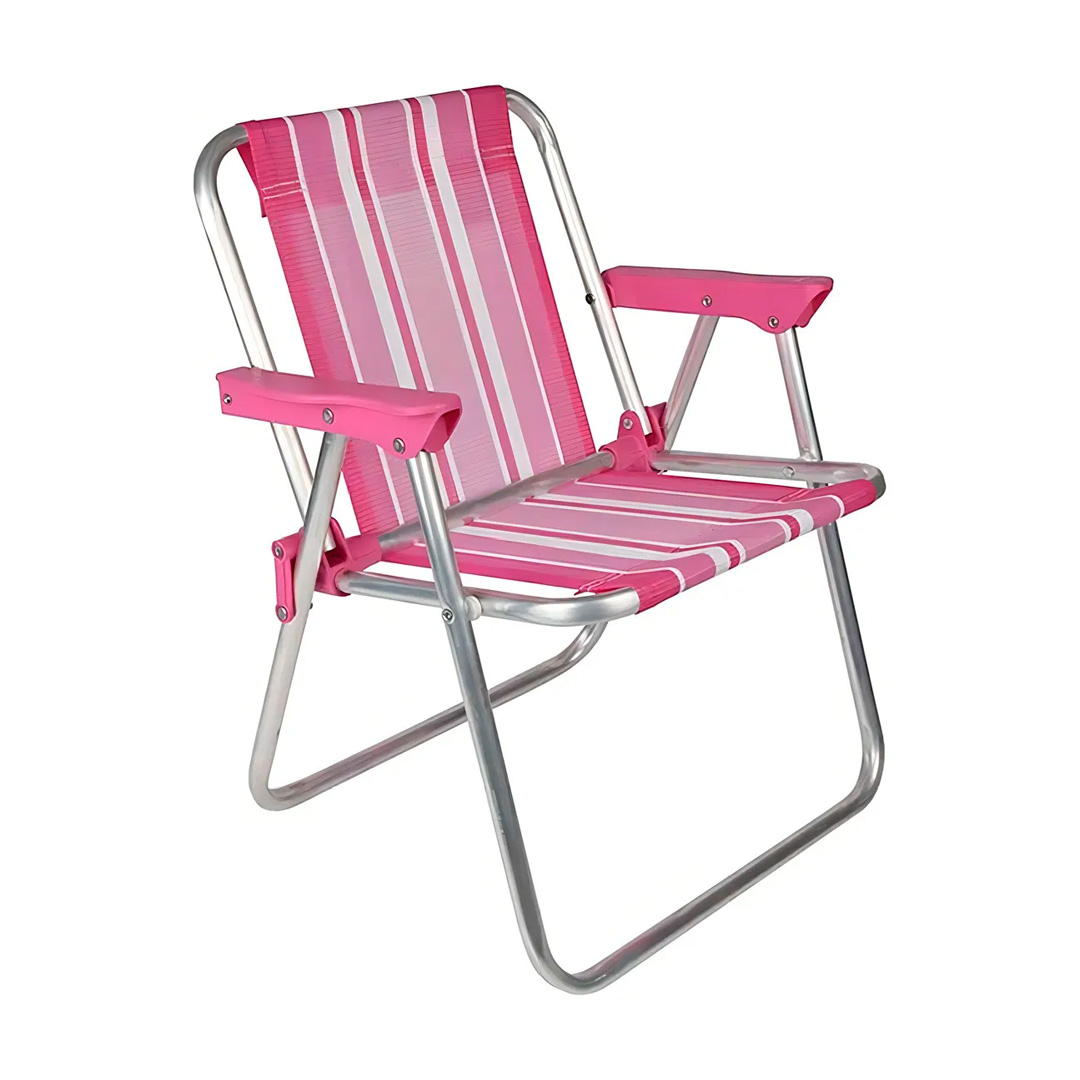 SILLA PLAYA DE NIÑO ALUMINIO ROSA MOR
