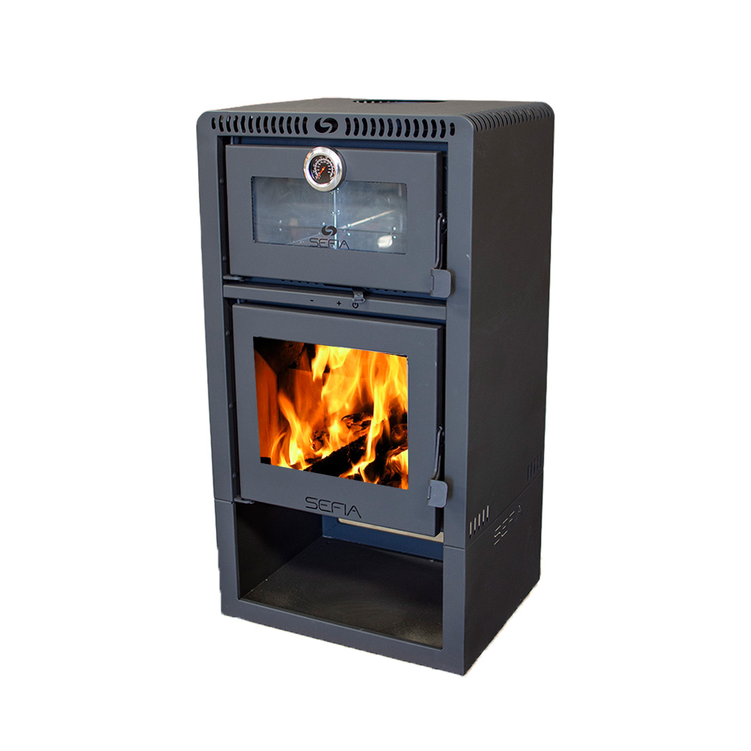 Calefactor Premium A Leña C/horno 130m2 Sefia VIGO / CALFO120
