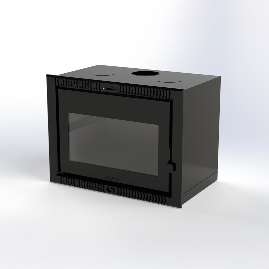 Calefactor Premium a leña para empotrar modelo Ibiza 150m2 / - Imagen 2
