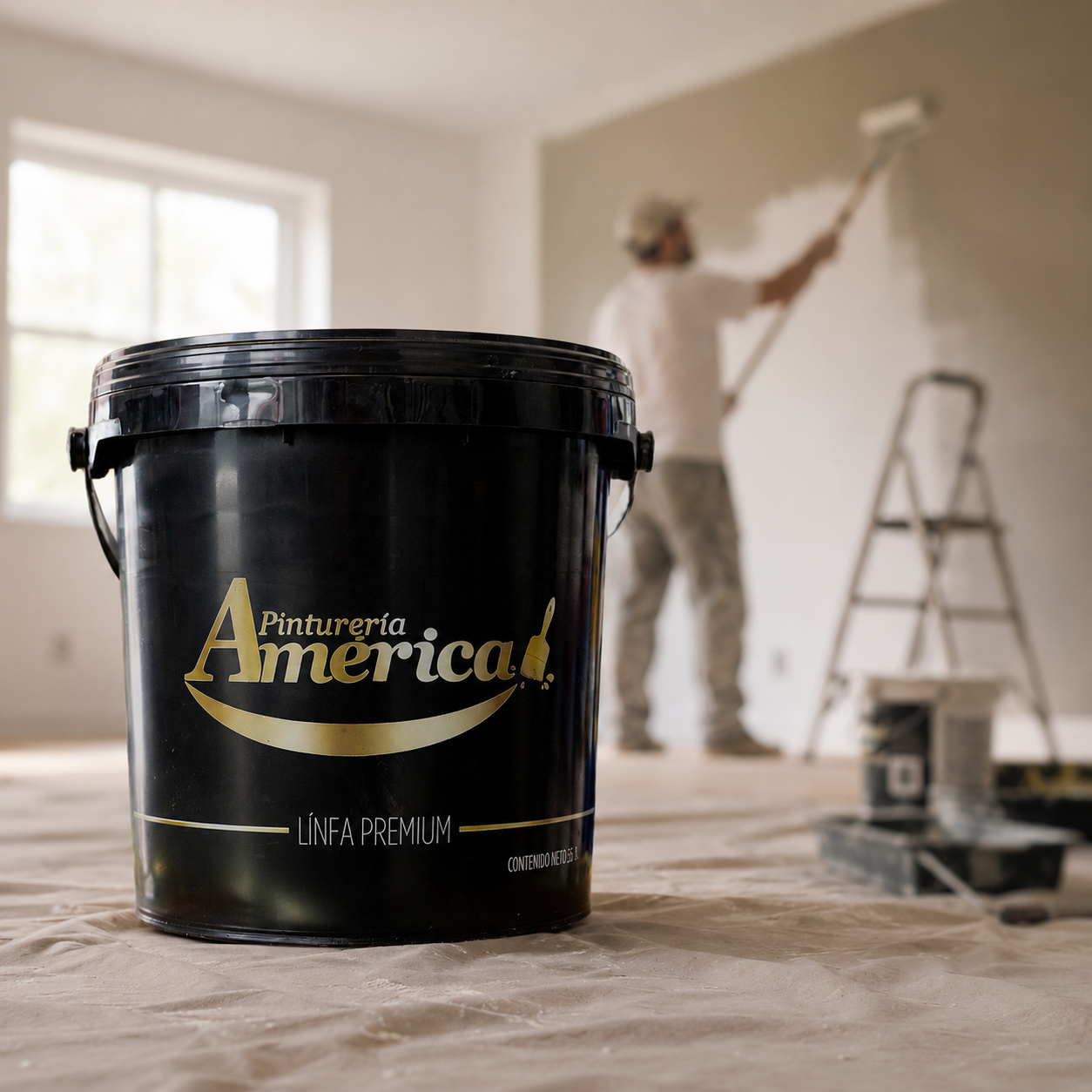 ULTRA LATEX INTERIOR LAVABLE ANTIBACT AMERICA X3,6 - Imagen 2